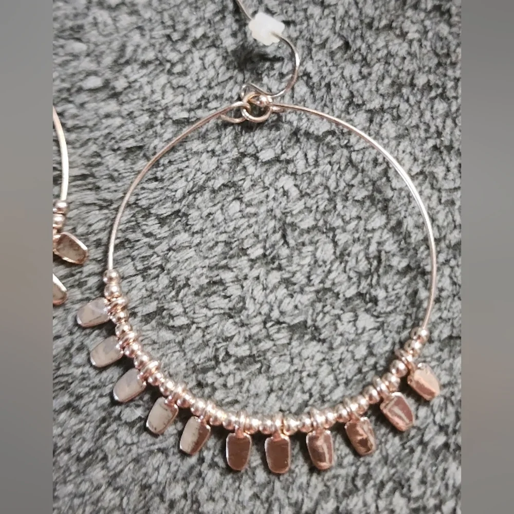 Rose Gold Hoop Earrings